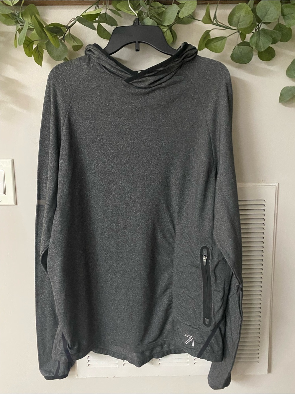 J. Crew x New Balance Men's Dark Gray Hooded Performance Pullover